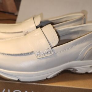 Vionic Cream Leather Slip-On Penny Loafers